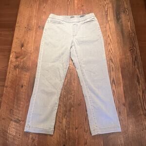 Pure Jill JJill Slim Leg Ankle Jeans Pull On Elastic Waist Light Wash XS Petite